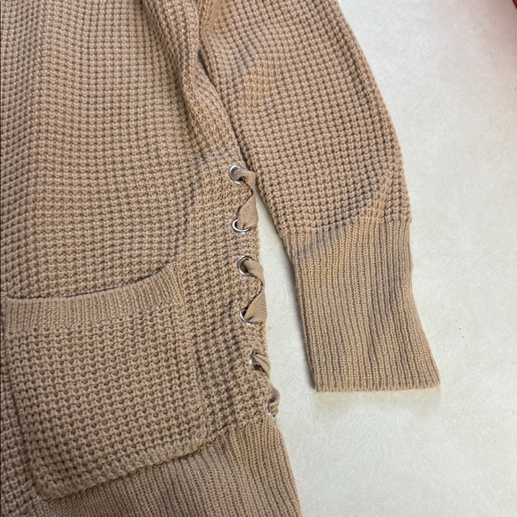 No Boundaries Women's Beige Knit Cardigan π― - Picture 7 of 12